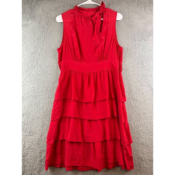 Anthropologie Girls From Savoy 100% Silk Summer Dress Sleeveless size Ten - Picture 1 of 11